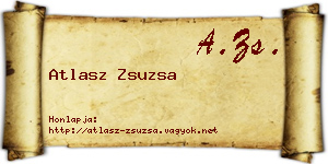Atlasz Zsuzsa névjegykártya